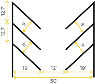 parking lot design dimensions