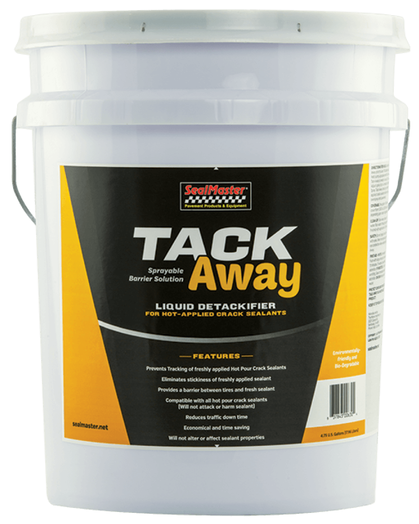 SealMaster Tack Away Solución Barrera Pulverizable Desapelmazante Líquido para Selladores de Grietas Aplicados en Caliente