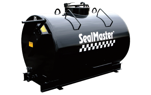 Crack filling and Crack sealing equipment, Oil-Jacketed Melter for rubberized hot applied asphalt crack filler, Crack filler melting kettle, Gravity Flow Melter, SealMaster.