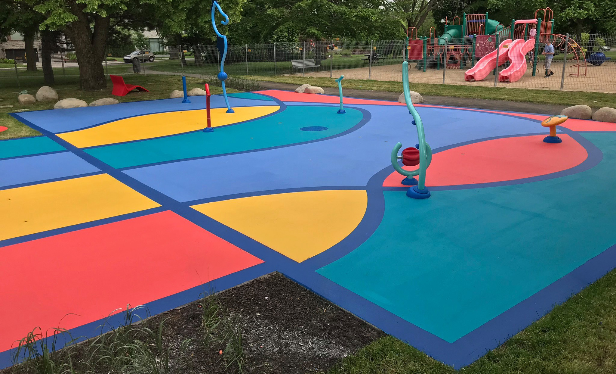 SealMaster ColorPave colorized pavement sealer installation