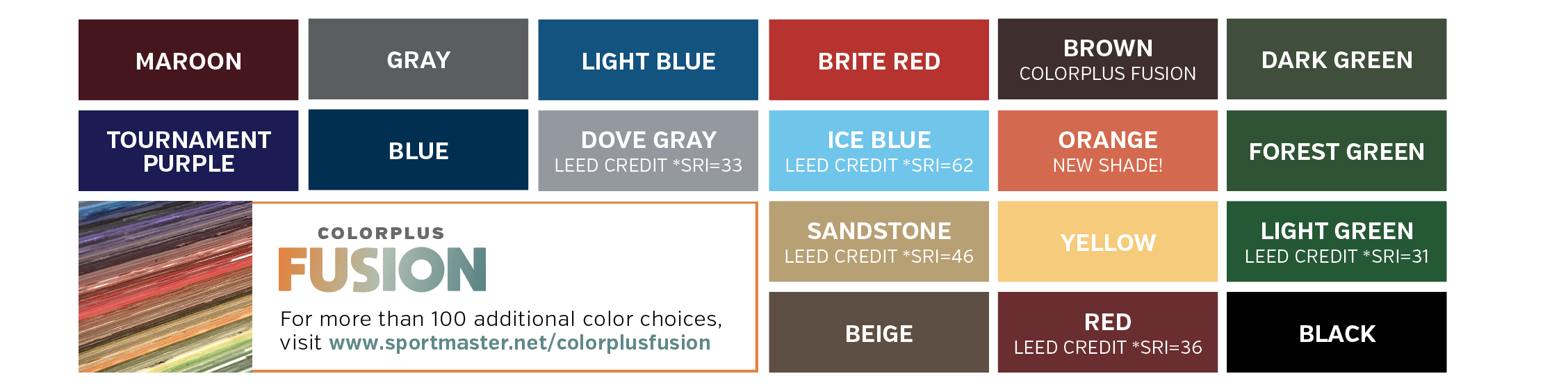 ColorPlus Fusion Colors