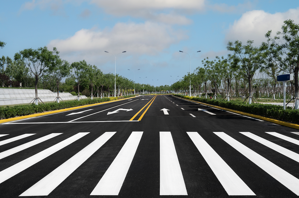 SealMaster Traffic Marking Paint on a Road