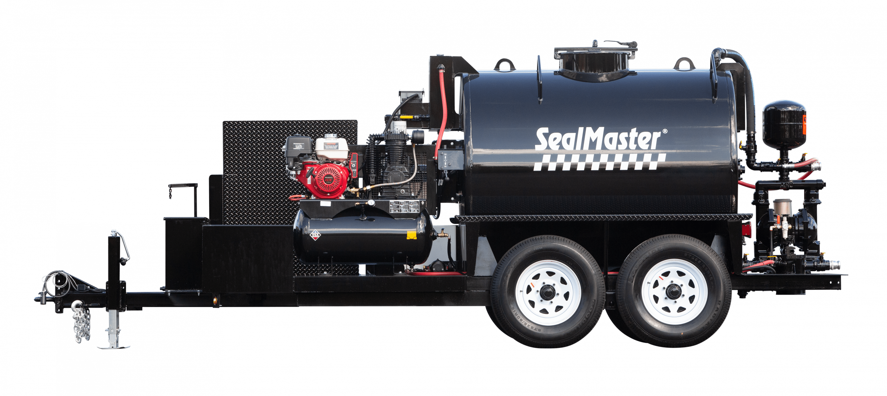 SealCoat spray System trailer, equipo de aerosol SealCoat, equipo de sealcoating, TR 575 SprayMaster trailer, SealMaster