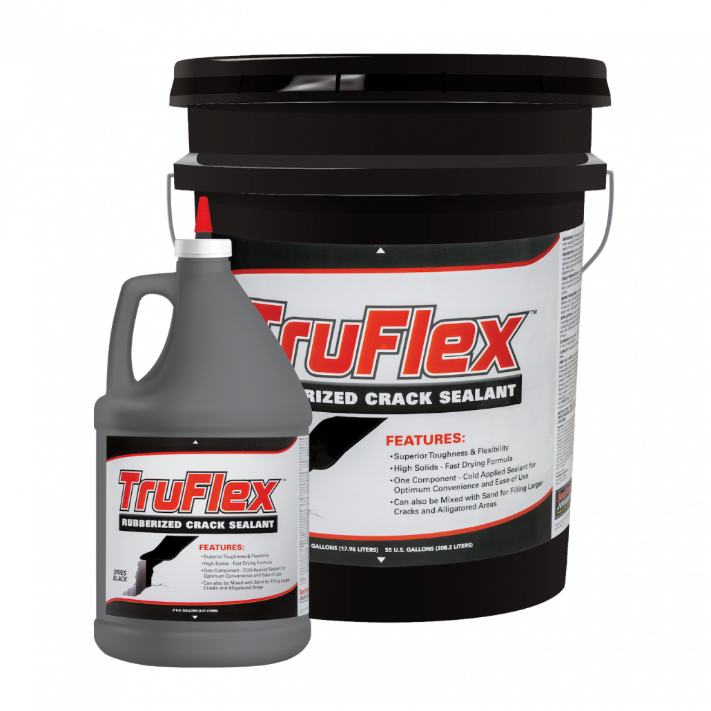 TruFlex cold-pour crack filler pail and jug