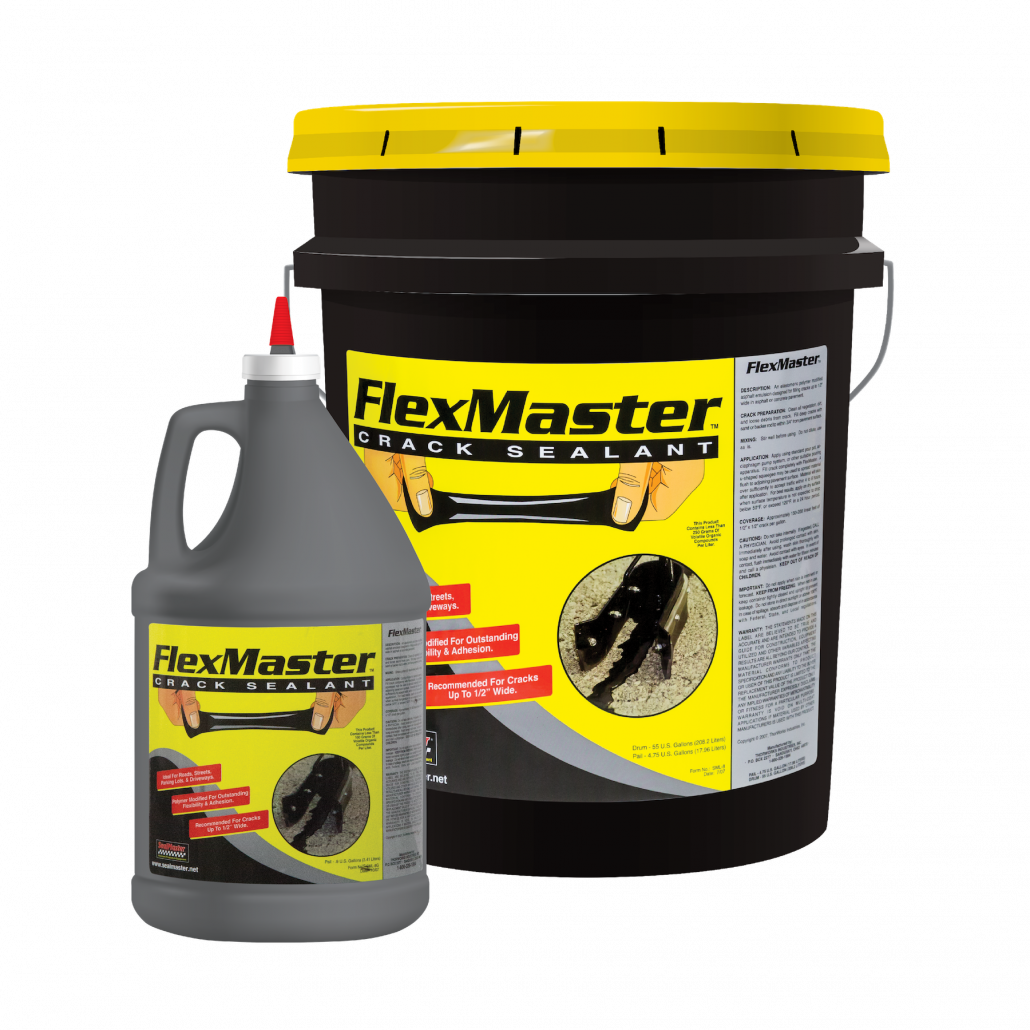 FlexMaster cold-pour crack filler pail and jug