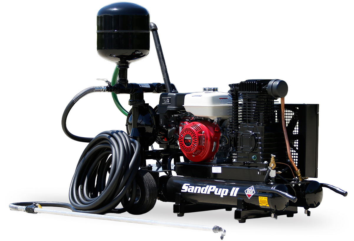 sandpupii-angle5 SealCoat spray System trailer, equipo de aerosol SealCoat, equipo de sealcoating, TR 575 SprayMaster trailer, SealMaster