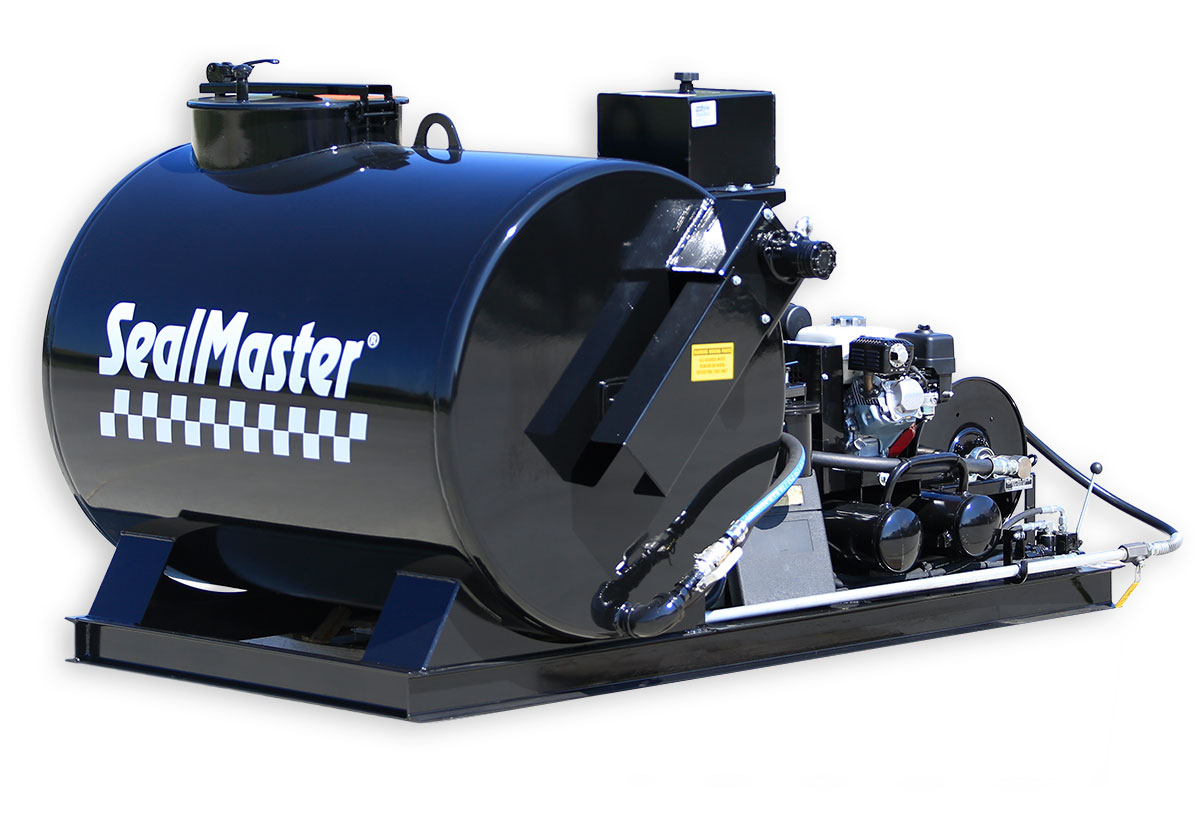 SealCoat spray System trailer, equipo de aerosol SealCoat, equipo de sealcoating, TR 575 SprayMaster trailer, SealMaster