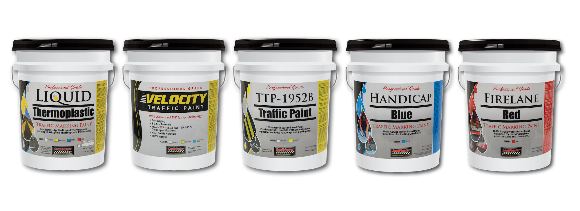 SealMaster Traffic Paints Velocity Traffic Paint, Liquid Thermoplastic Traffic Paint, and More